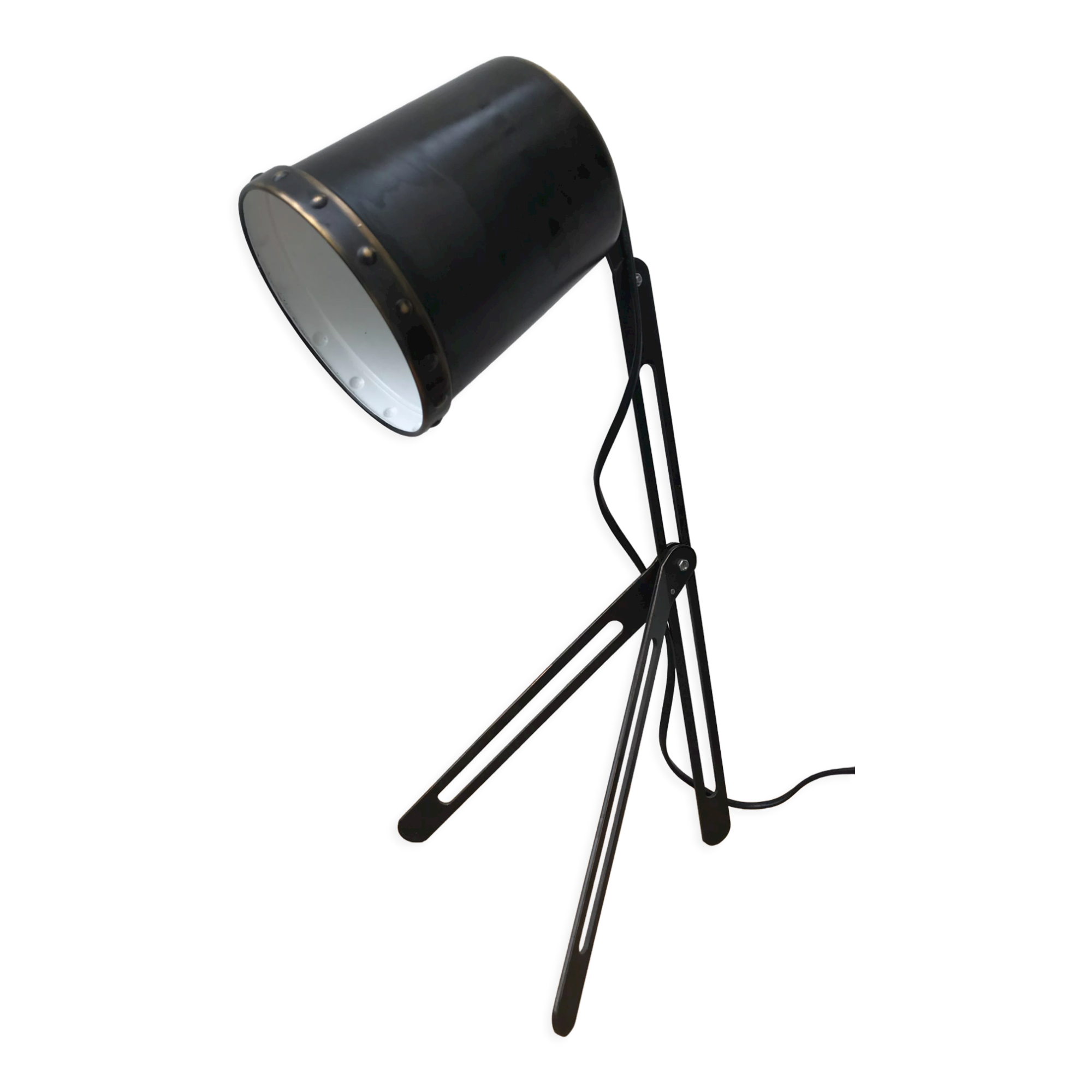 Metal tripod articulated lamp