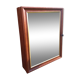 Wall key box, wood and mirror, vintage, fab. Frenchwoman
