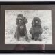Old photograph, Canine Complicity, Silver print signed "Dim" (Henri Dimont) 32 x 25 cm