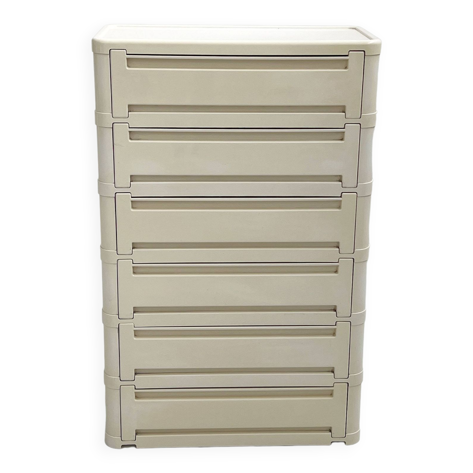 Cabinet blanc modèle “4964” par olaf von bohr pour kartell, 1970