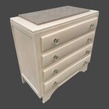 Art Deco chest of drawers with moustache feet, 1930