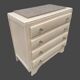 Commode Art Déco pieds moustaches, 1930