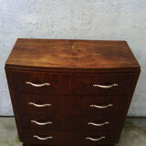 Art Deco curved chest of drawers