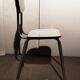Paire de chaises formica blanches vintage