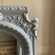 Mirror fireplace trumeau antique, 161x102 cm