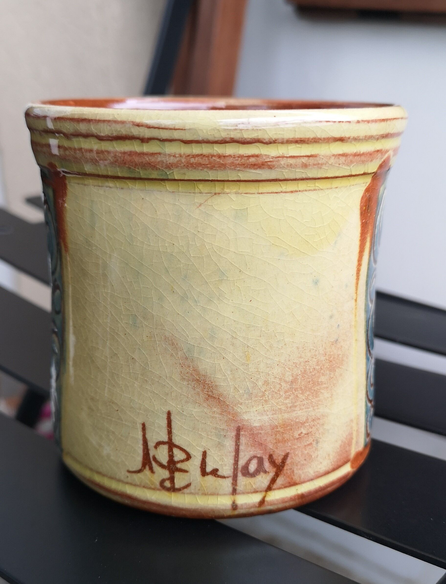 Ceramic pot cover - Signed - Mediterranean craftsmanship