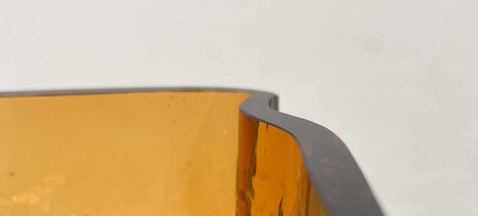 Mid-century modern glass vase by Kai Blomqvist for Kumela, Finland, 1960s.