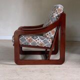 Armchair sleigh vintage 70s