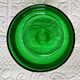 6 stemmed cups in emerald green, Cavalier Luminarc France