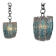 2x vintage Mazzega Murano pendant lamps