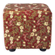 Petit tabouret vintage en tissu, Tchécoslovaquie 1960