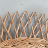 Round rattan sun mirror - 48cm