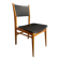 Chaise vintage Mid Century  assise noire