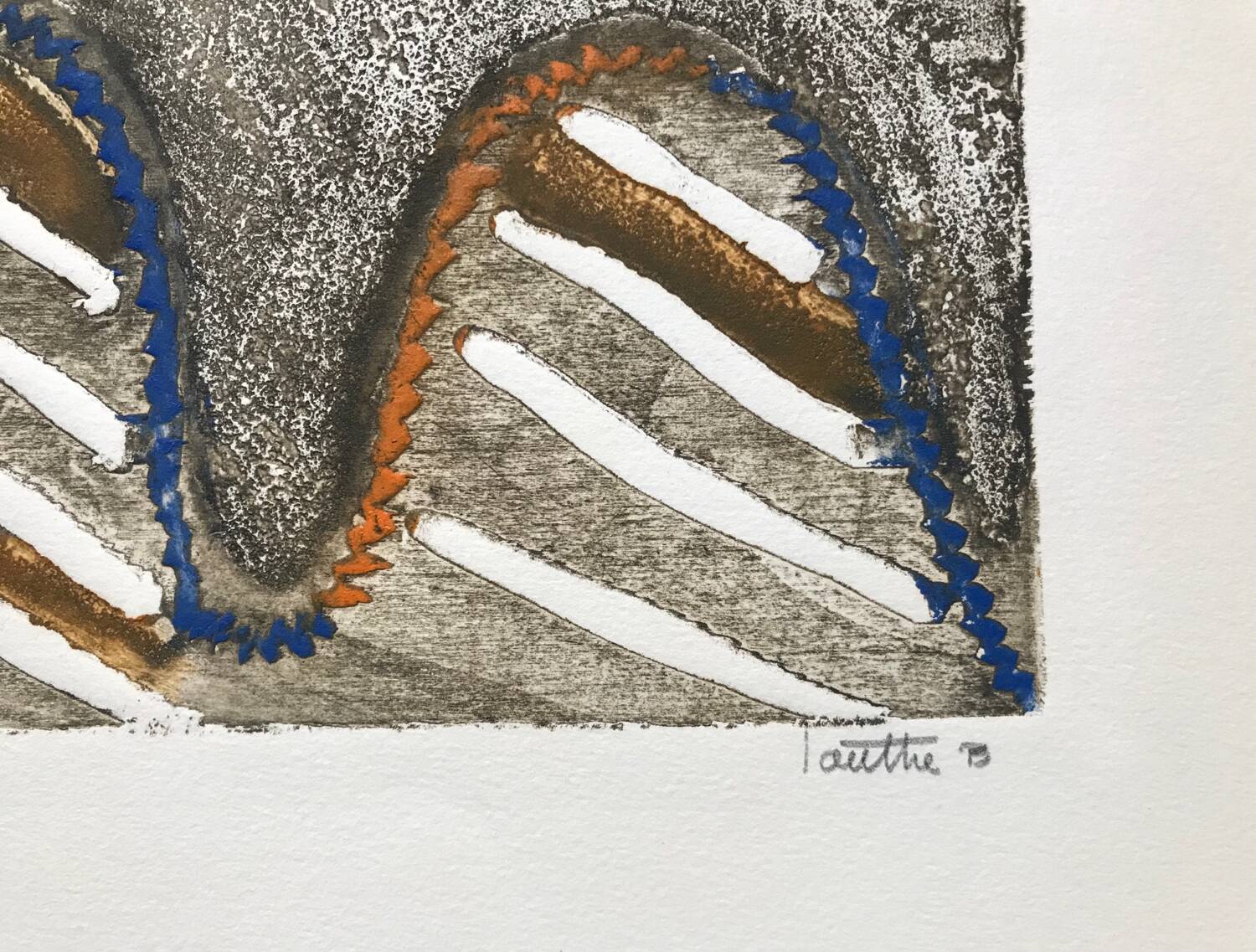 Le pont.Gravure au carborundum, LOUTTRE B, 1926-2012