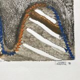 Le pont.Gravure au carborundum, LOUTTRE B, 1926-2012