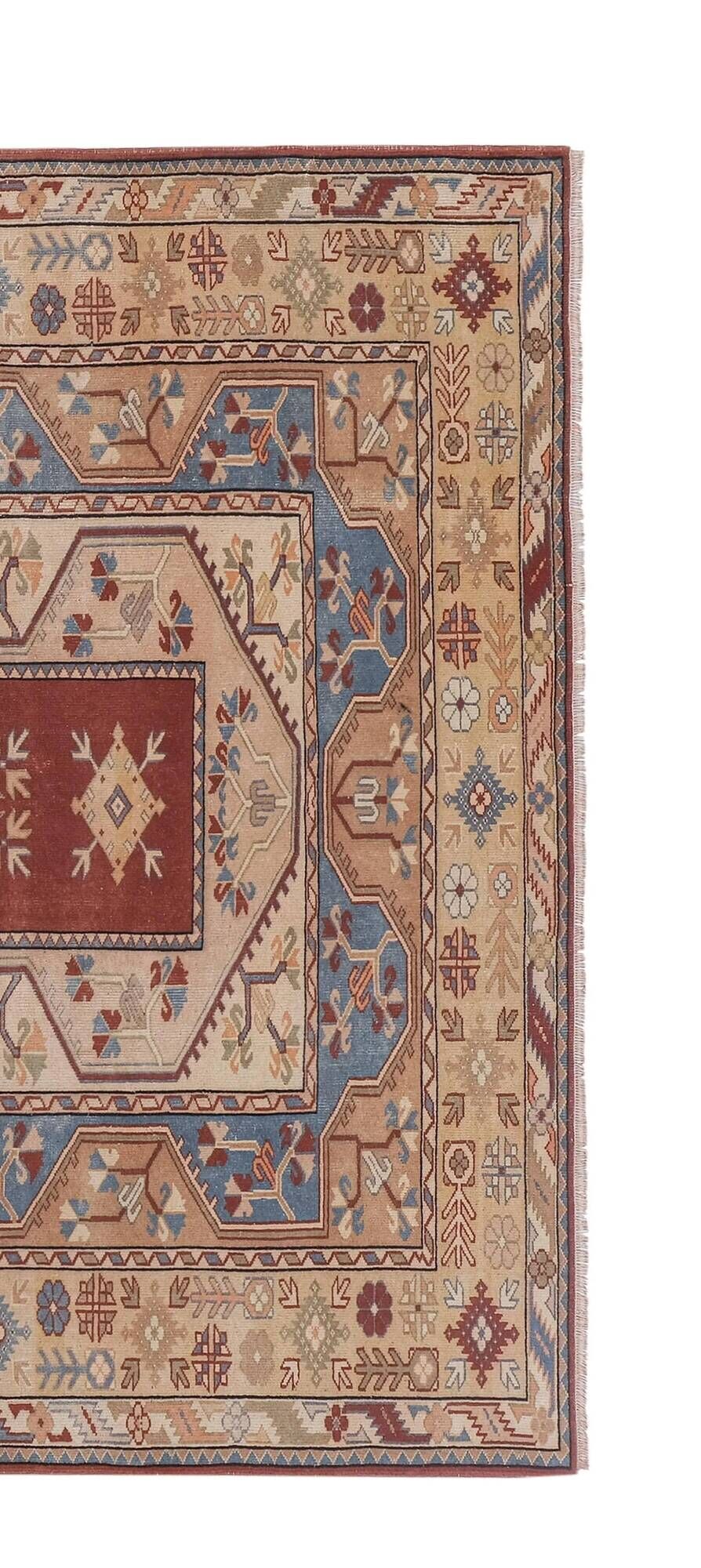 Vintage Turkish Oushak rug 210x230 cm