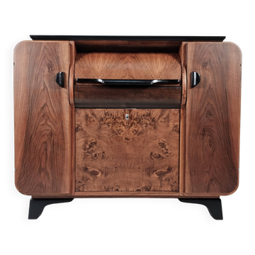 Cabinet de bar Art Déco par Jindrich Halabala pour Up Závody, années 1940