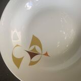White porcelain deep dish, Schirnding Bavaria, design, vintage 1970
