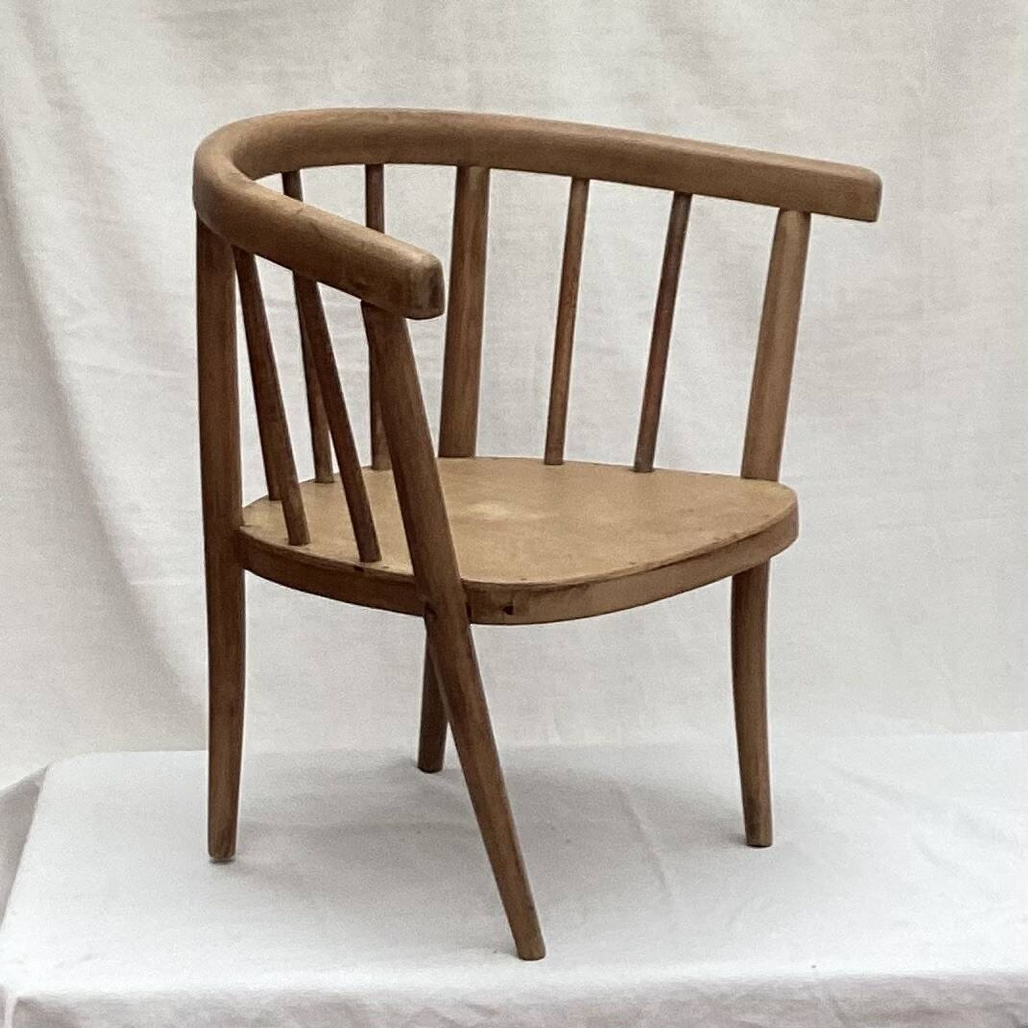 Scandinavian style wooden children's armchair dimension: height -41.5cm- width -50cm-