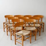 Lot de 10 J39 « Chaise du Peuple » par Børge Mogensen