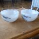4 cups or ramekins Arcopal pear patterns grape 1970