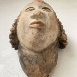 Pair of African Fang and Punu masks from Gabon