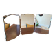 Miroir triptyque biseauté vintage art déco bauhaus années 30/40