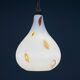 Murano opaline glass pendant lamp from the mid-century by Stilnovo, 1950s.