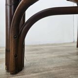 Poltrone Safari in bambù e cuoio di Tito Agnoli anni '60
