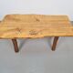 Vintage Brutalist Oak Tree Trunk Side Table, Spain, 1960s