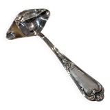 Silver-plated metal ladle for fat and lean meat, Ercuis silversmith, Louis XV, 29