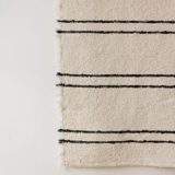 White carpets black Berber lines