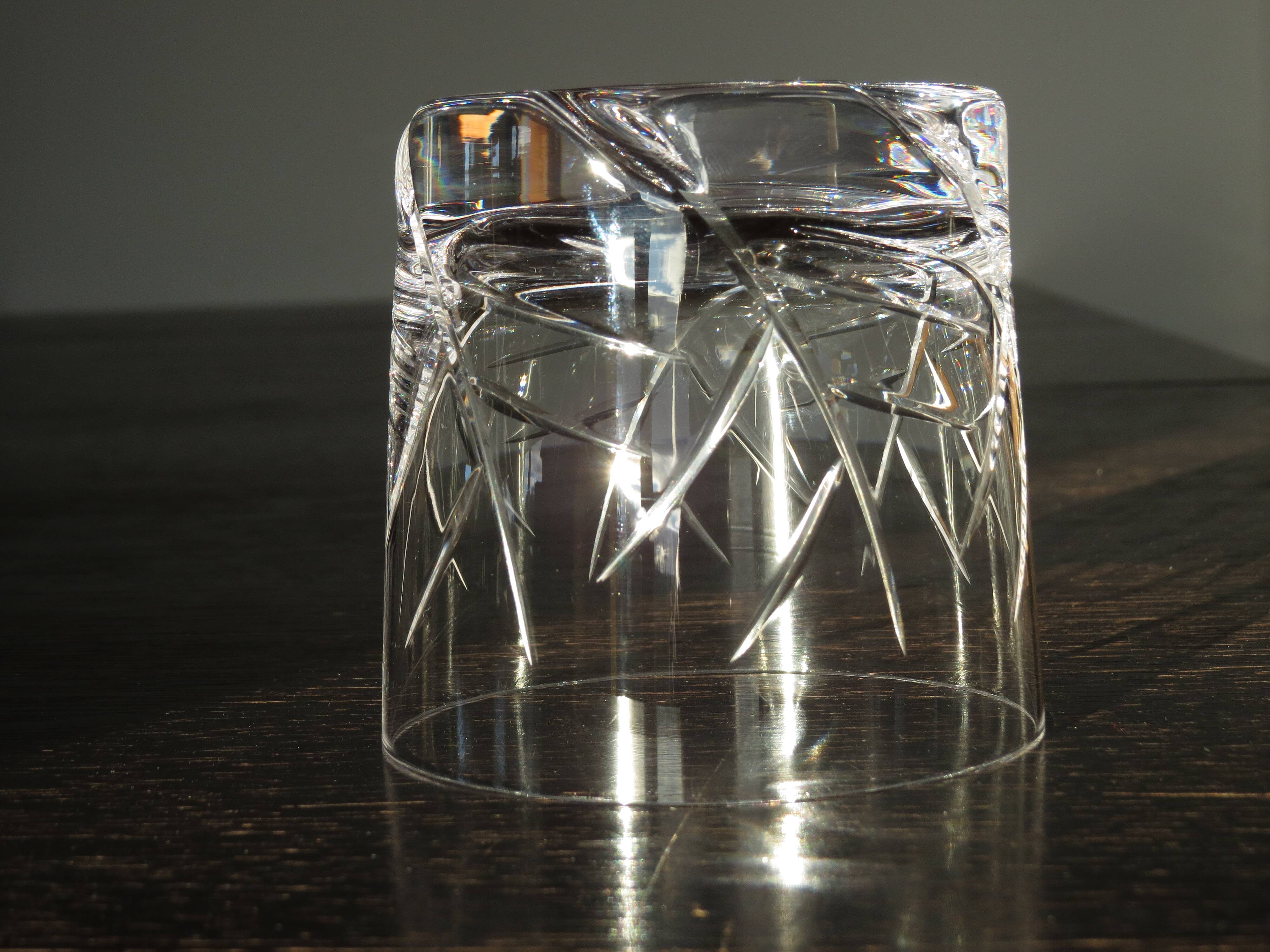 Daum crystal whiskey glasses