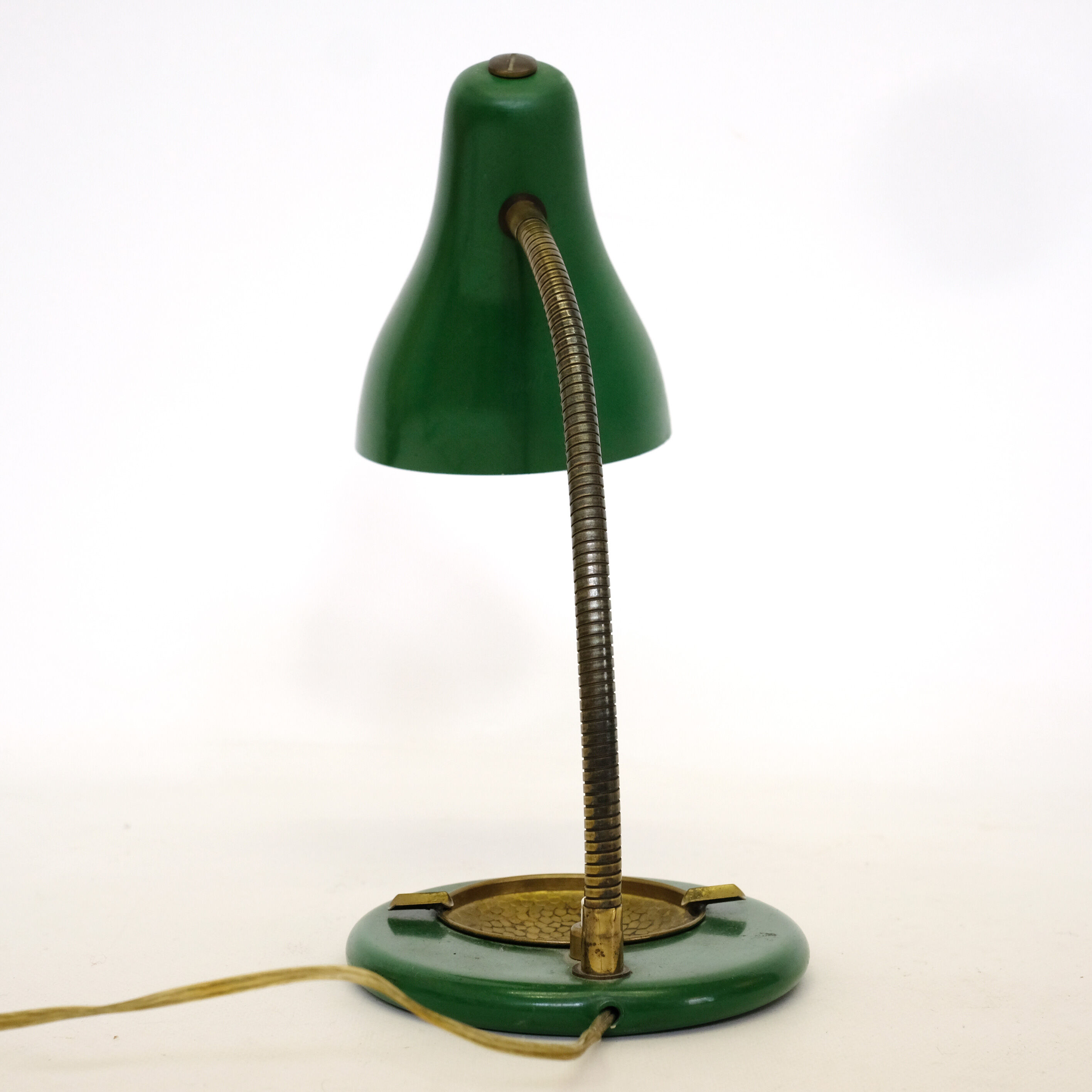 Green and gold lamp from the 50s.