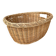 Woven blonde wicker basket