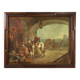 Italian painting signed Mattia Traverso, genre scene