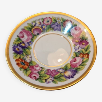 Hand-decorated Limoges porcelain plate