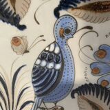 Lampe gourde en céramique polychrome XX siècle
