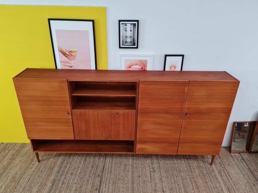 Vintage Scandinavian Enfilade – 249 cm