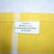 Yellow and white plaid cotton napkins