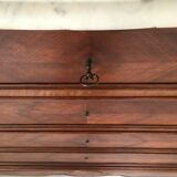 1940 chest of drawers inlaid wood and marble