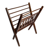 Folding teak magazine rack by Cees Braakman