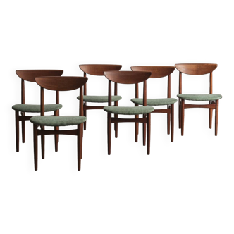 Set of 6 dining chairs 'model 107' by Kurt Østervig for KP Mobler, Denmark, 1960s
