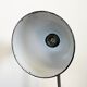 Industrial Grey Enamel Gooseneck Desk Lamp from Siemens, 1950s