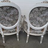 Four medallion armchairs