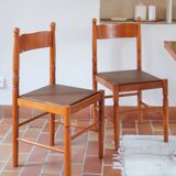 Pair of rustic chairs