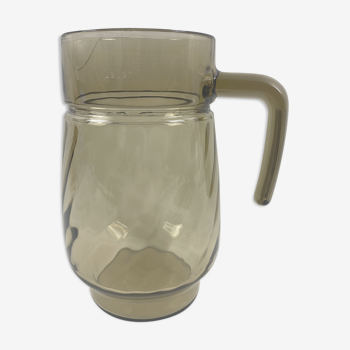 Carafe en verre fumé Lever