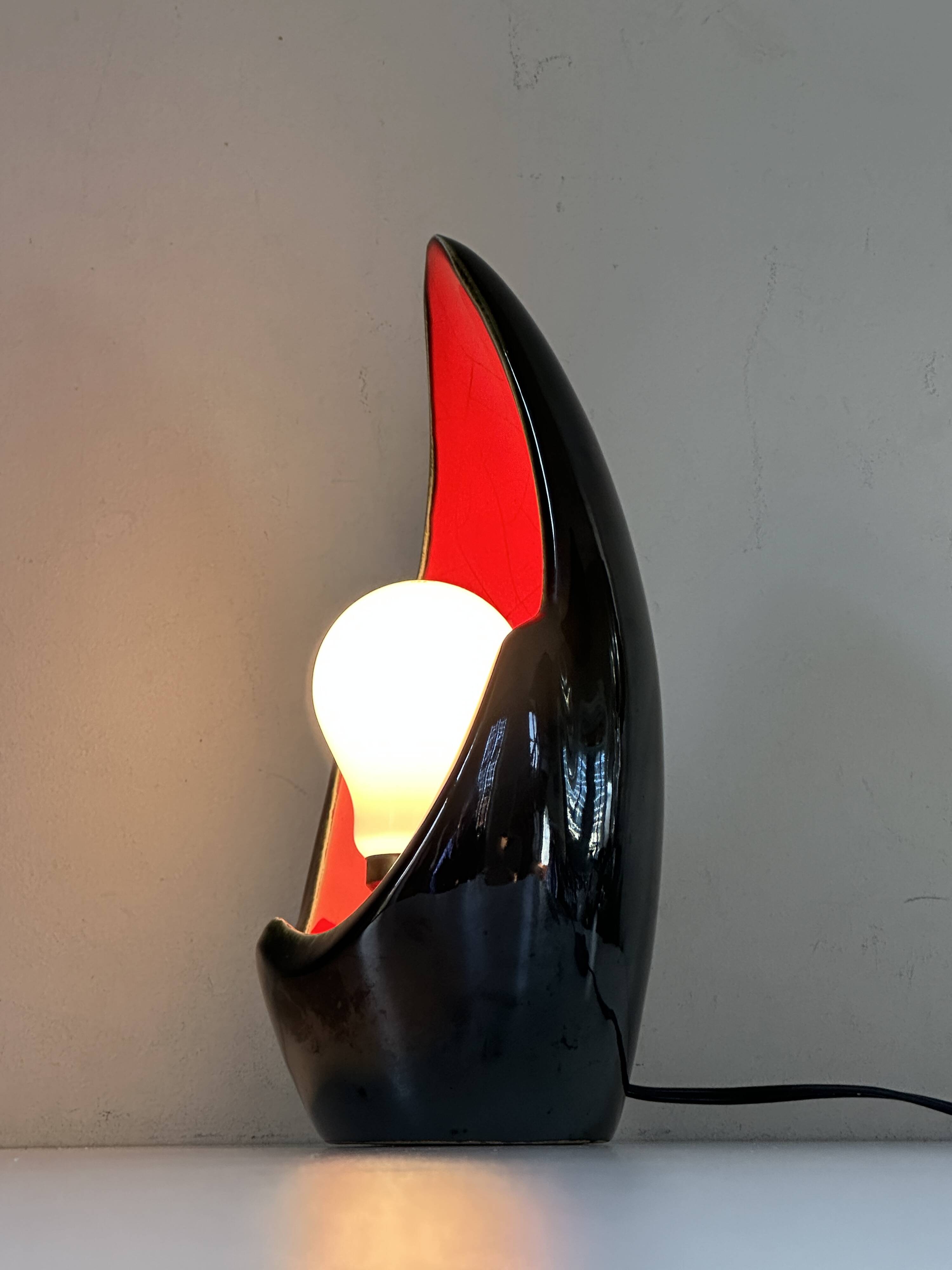Vintage design ceramic lamp from the 60s