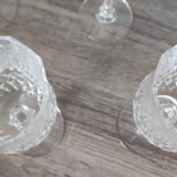 6 crystal wine glasses on a stem from Arques, Longchamps model. Capacity 12.