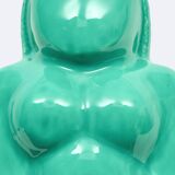 Gaia turquoise sea vase